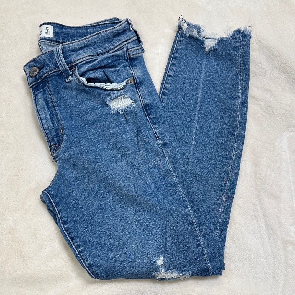 Abercrombie Distressed Skinny Jeans